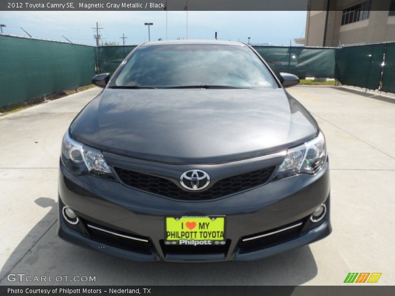 Magnetic Gray Metallic / Black 2012 Toyota Camry SE