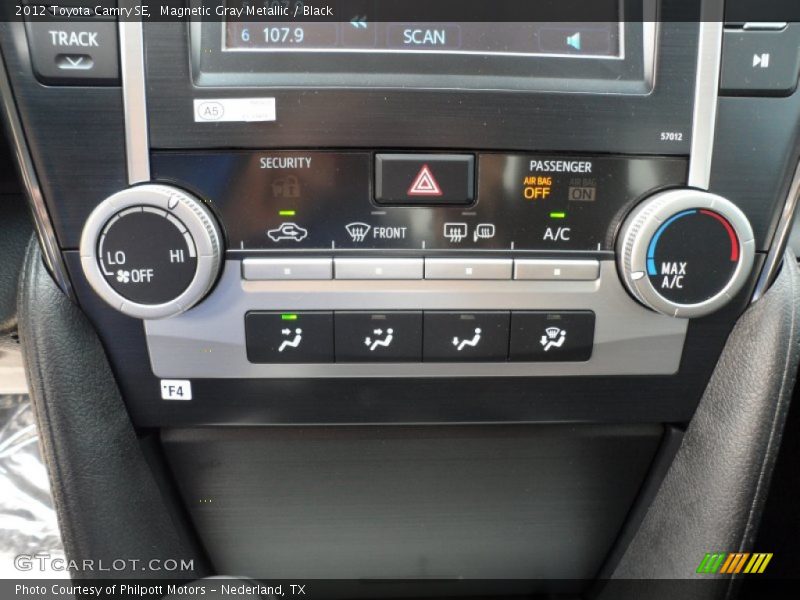 Magnetic Gray Metallic / Black 2012 Toyota Camry SE