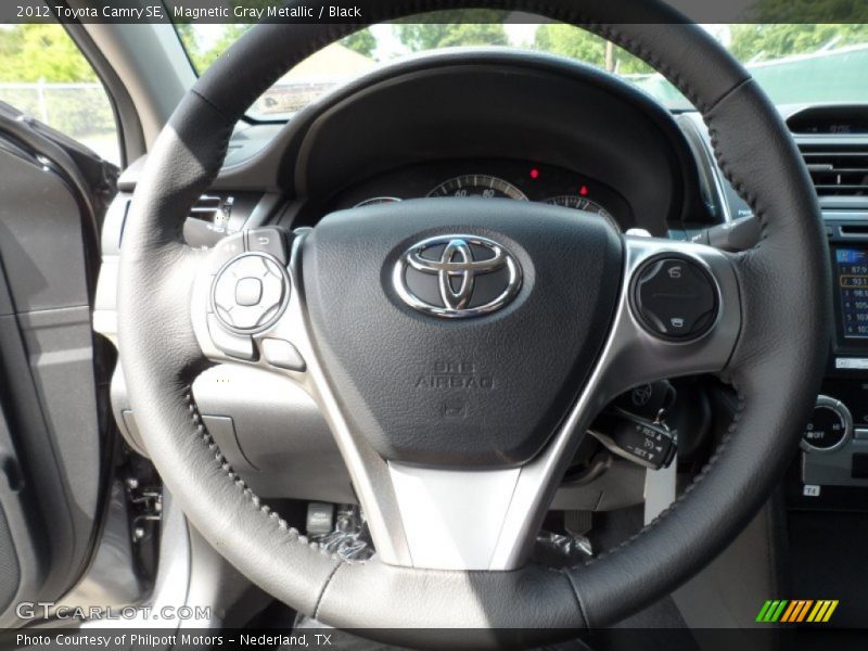 Magnetic Gray Metallic / Black 2012 Toyota Camry SE