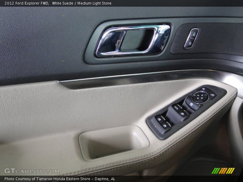 White Suede / Medium Light Stone 2012 Ford Explorer FWD