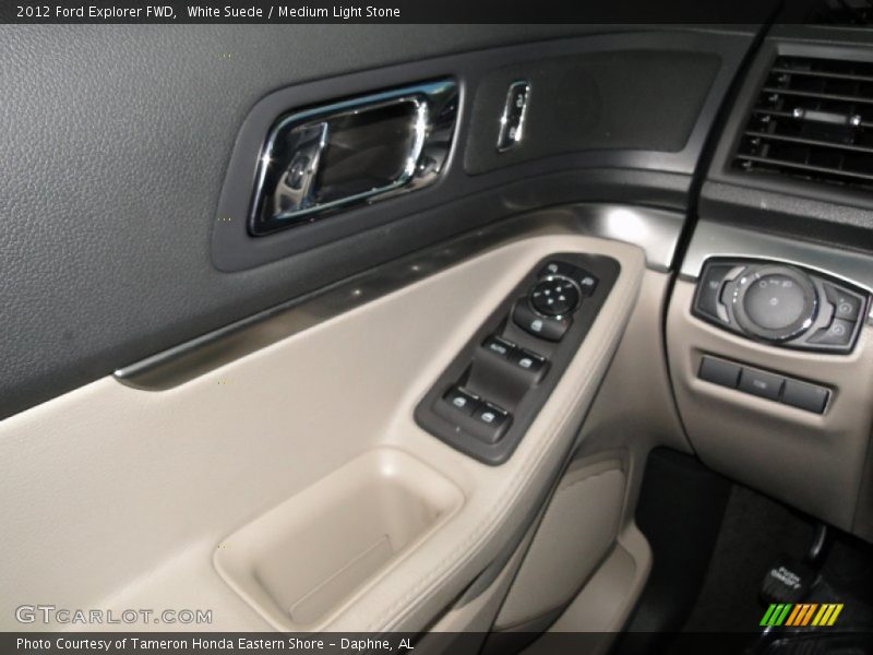 White Suede / Medium Light Stone 2012 Ford Explorer FWD