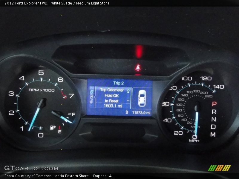 White Suede / Medium Light Stone 2012 Ford Explorer FWD