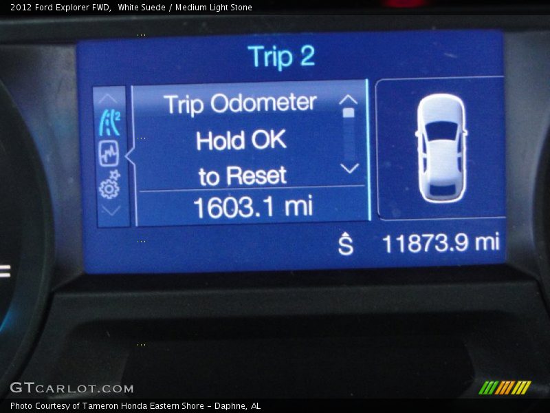 White Suede / Medium Light Stone 2012 Ford Explorer FWD