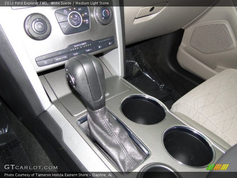 White Suede / Medium Light Stone 2012 Ford Explorer FWD