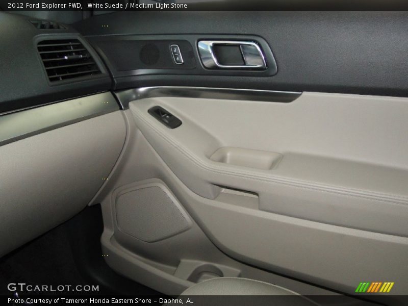 White Suede / Medium Light Stone 2012 Ford Explorer FWD