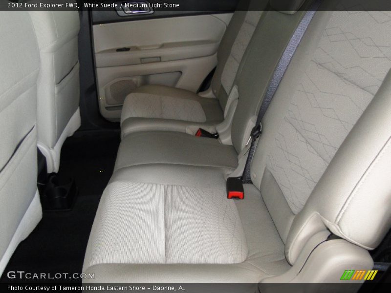 White Suede / Medium Light Stone 2012 Ford Explorer FWD