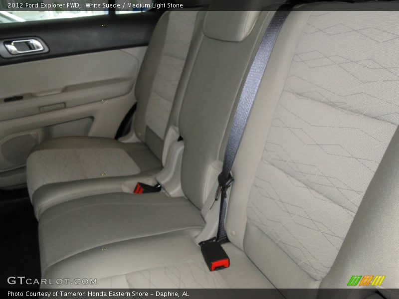White Suede / Medium Light Stone 2012 Ford Explorer FWD