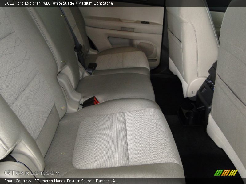 White Suede / Medium Light Stone 2012 Ford Explorer FWD