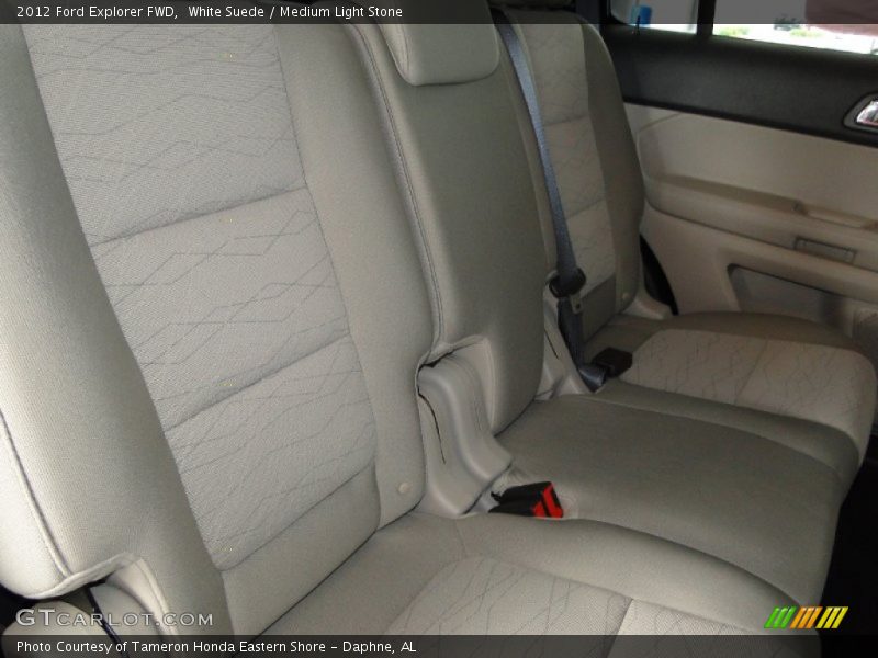 White Suede / Medium Light Stone 2012 Ford Explorer FWD