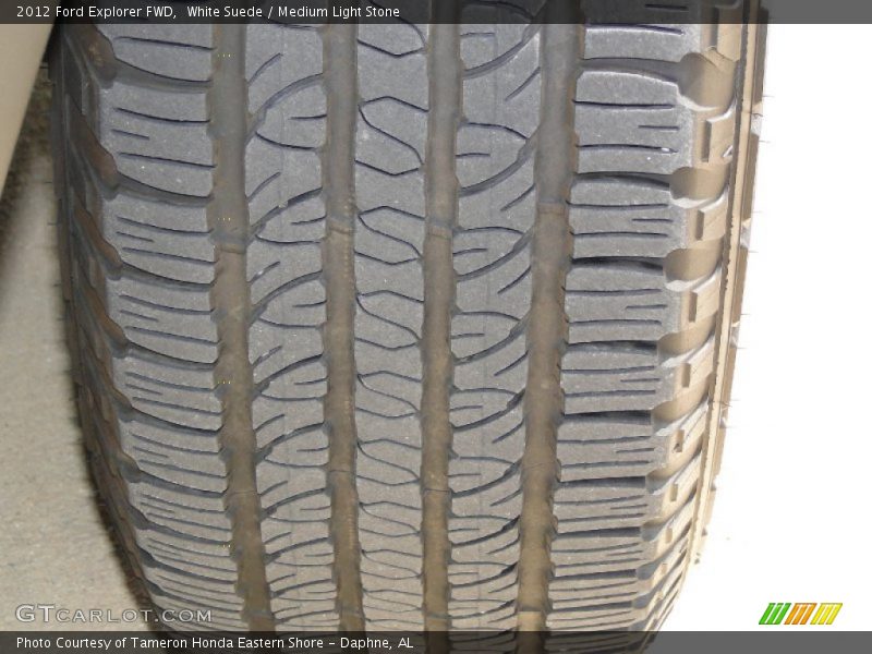 White Suede / Medium Light Stone 2012 Ford Explorer FWD