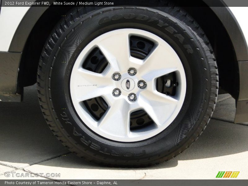 White Suede / Medium Light Stone 2012 Ford Explorer FWD