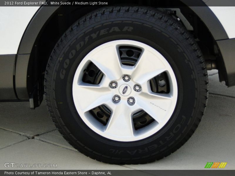 White Suede / Medium Light Stone 2012 Ford Explorer FWD