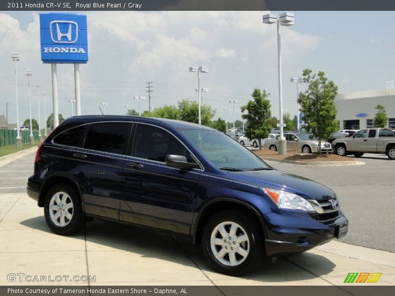 Royal Blue Pearl / Gray 2011 Honda CR-V SE