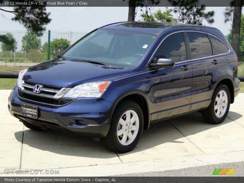 Royal Blue Pearl / Gray 2011 Honda CR-V SE