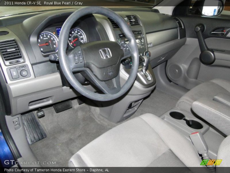 Royal Blue Pearl / Gray 2011 Honda CR-V SE