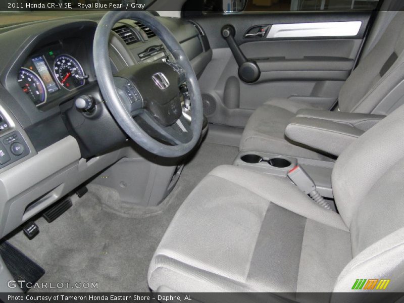 Royal Blue Pearl / Gray 2011 Honda CR-V SE