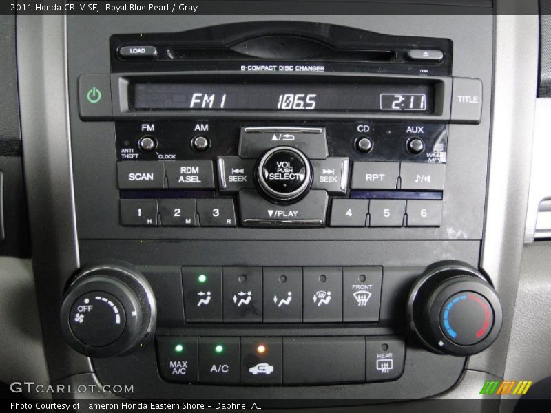 Royal Blue Pearl / Gray 2011 Honda CR-V SE