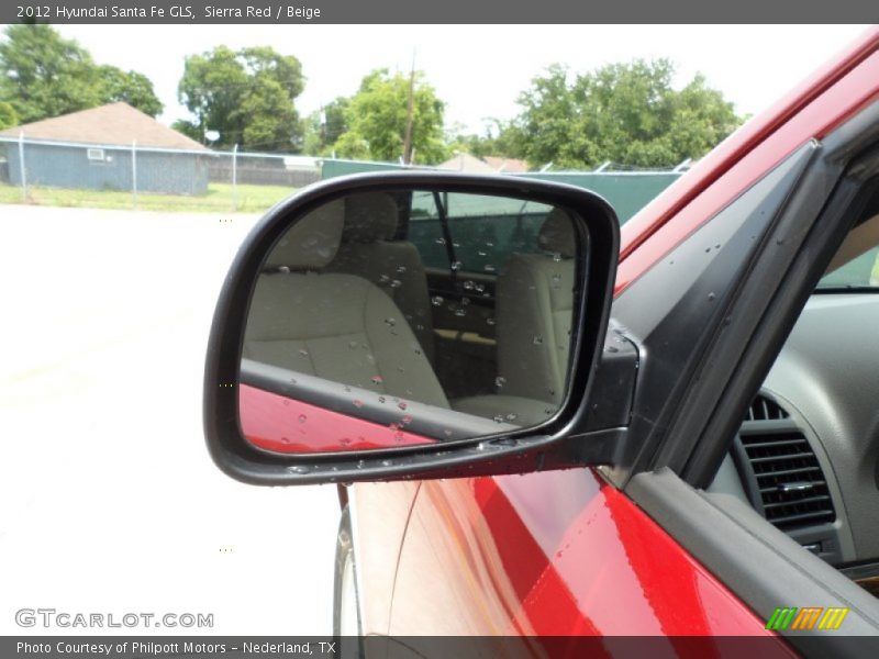 Sierra Red / Beige 2012 Hyundai Santa Fe GLS