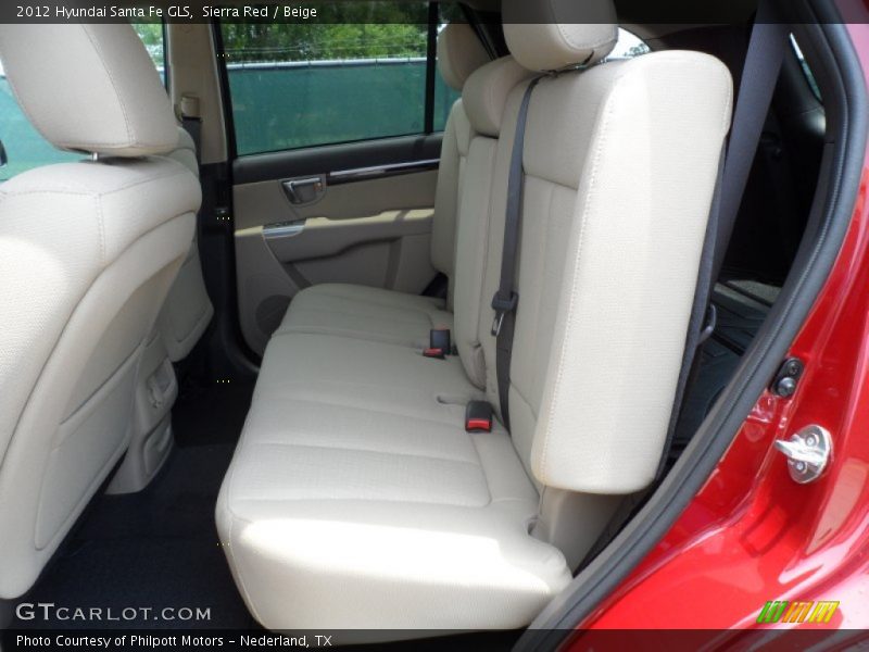 Sierra Red / Beige 2012 Hyundai Santa Fe GLS