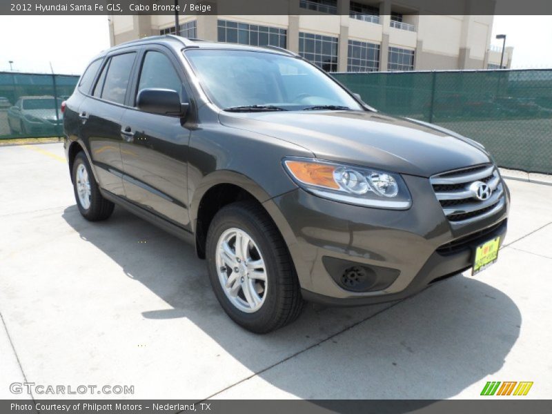 Cabo Bronze / Beige 2012 Hyundai Santa Fe GLS