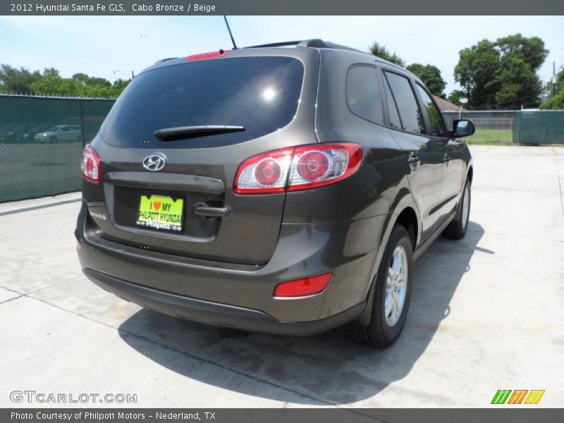 Cabo Bronze / Beige 2012 Hyundai Santa Fe GLS