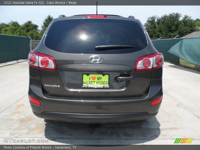 Cabo Bronze / Beige 2012 Hyundai Santa Fe GLS