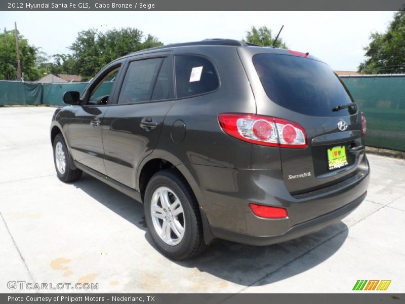 Cabo Bronze / Beige 2012 Hyundai Santa Fe GLS