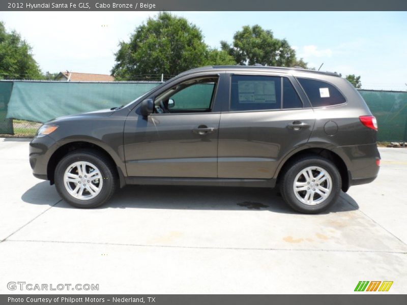 Cabo Bronze / Beige 2012 Hyundai Santa Fe GLS