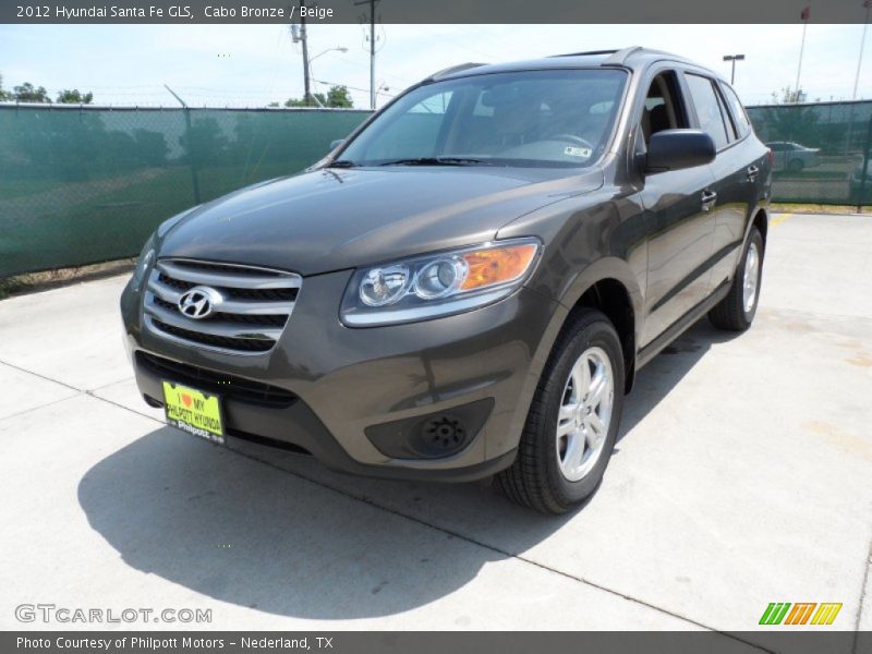 Cabo Bronze / Beige 2012 Hyundai Santa Fe GLS