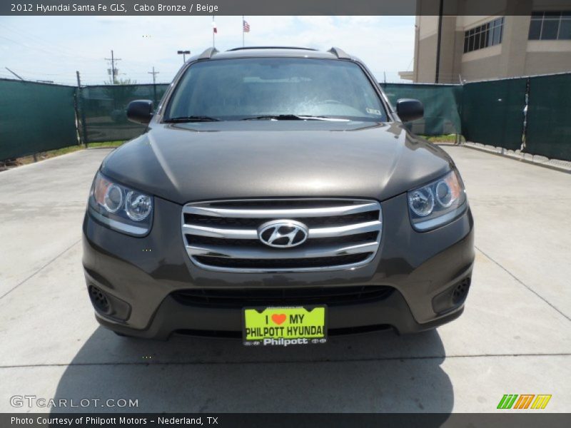Cabo Bronze / Beige 2012 Hyundai Santa Fe GLS