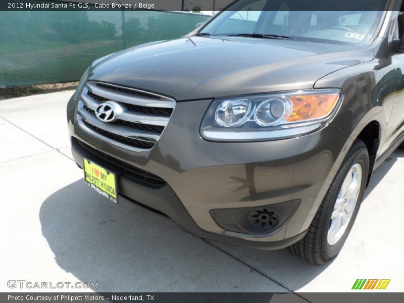 Cabo Bronze / Beige 2012 Hyundai Santa Fe GLS