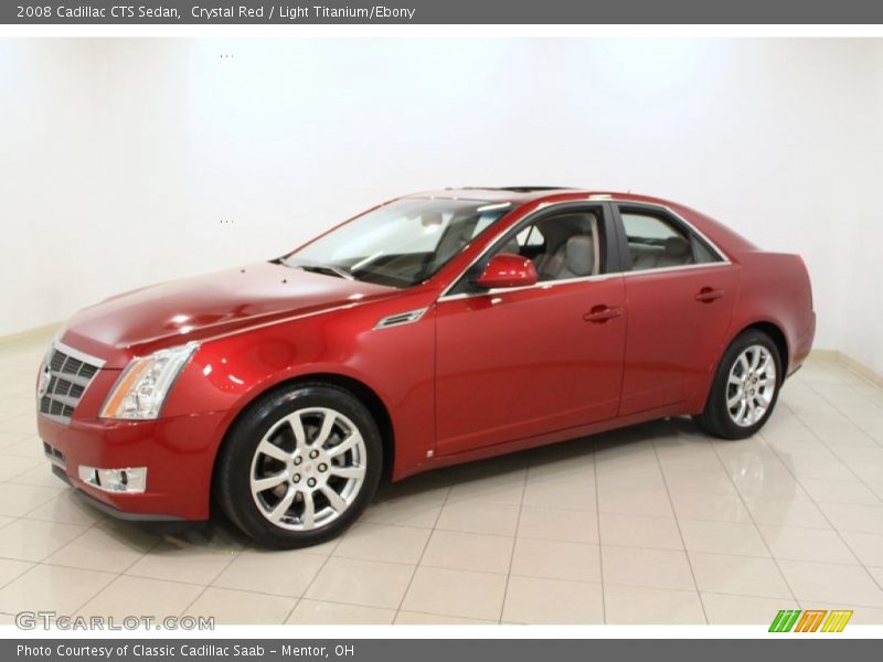 Crystal Red / Light Titanium/Ebony 2008 Cadillac CTS Sedan