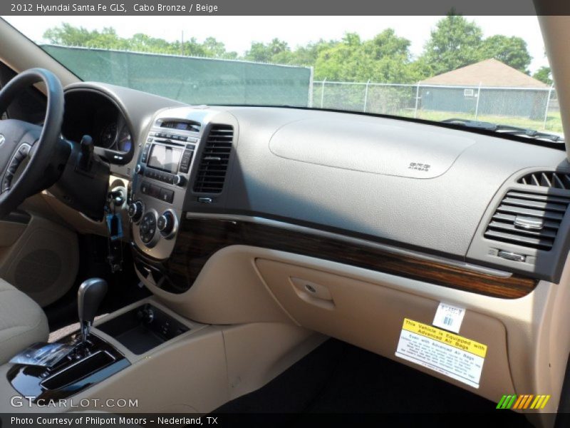 Cabo Bronze / Beige 2012 Hyundai Santa Fe GLS