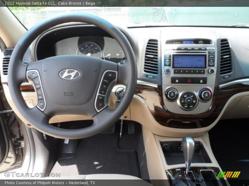 Cabo Bronze / Beige 2012 Hyundai Santa Fe GLS