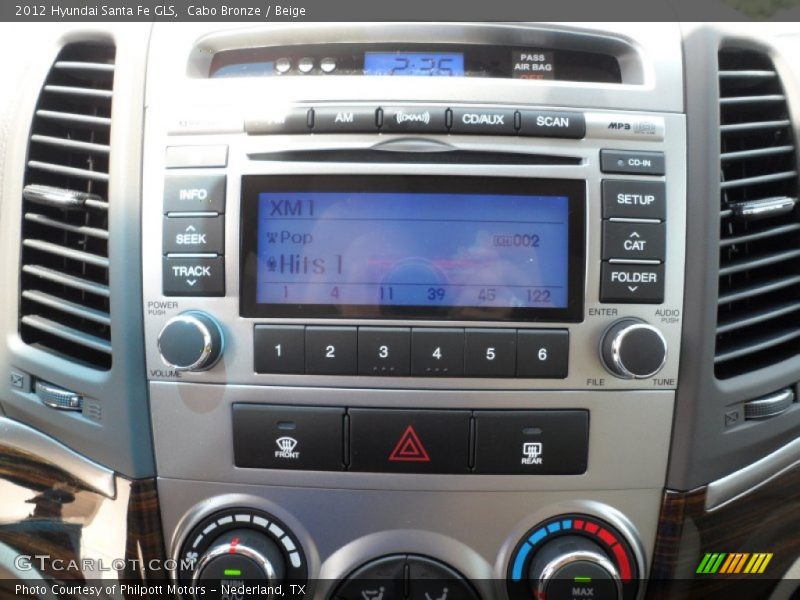 Cabo Bronze / Beige 2012 Hyundai Santa Fe GLS