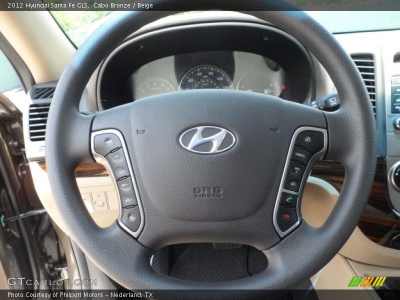 Cabo Bronze / Beige 2012 Hyundai Santa Fe GLS