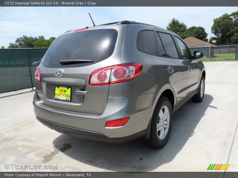 Mineral Gray / Gray 2012 Hyundai Santa Fe GLS V6