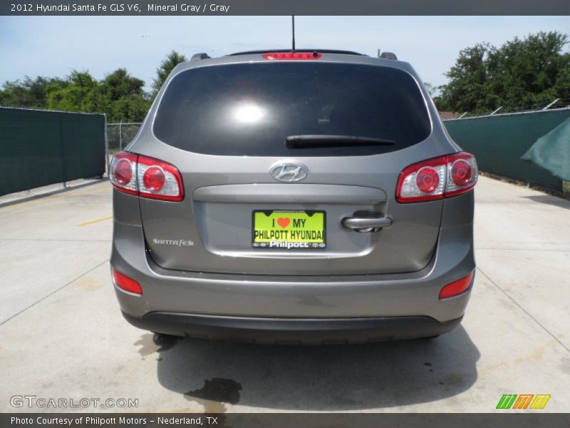 Mineral Gray / Gray 2012 Hyundai Santa Fe GLS V6