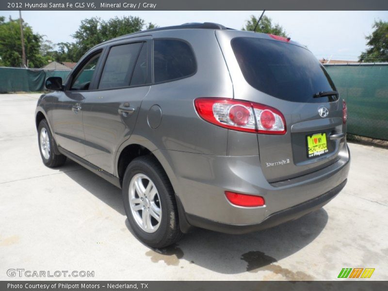 Mineral Gray / Gray 2012 Hyundai Santa Fe GLS V6