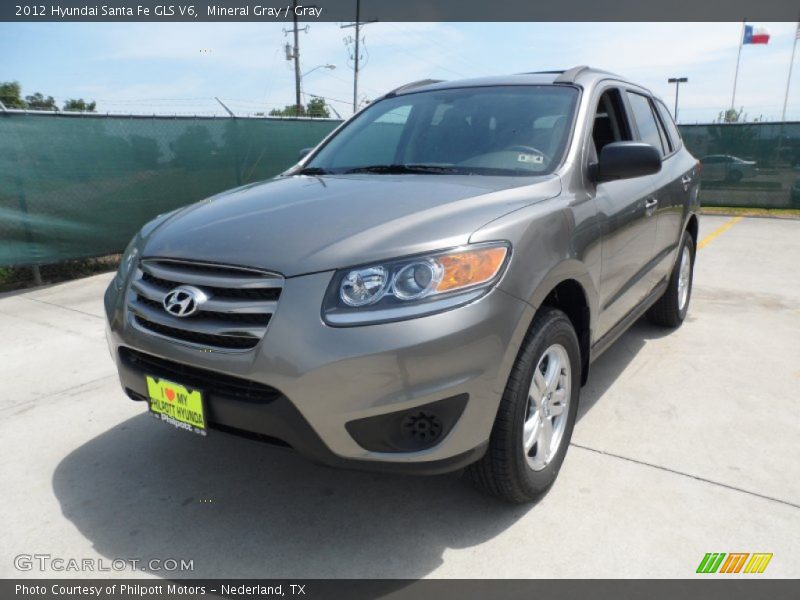 Mineral Gray / Gray 2012 Hyundai Santa Fe GLS V6