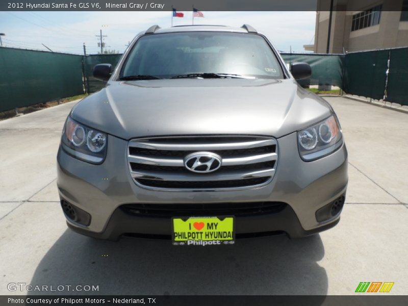 Mineral Gray / Gray 2012 Hyundai Santa Fe GLS V6