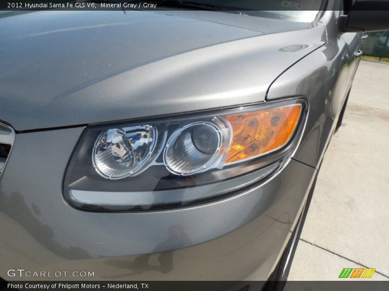 Mineral Gray / Gray 2012 Hyundai Santa Fe GLS V6