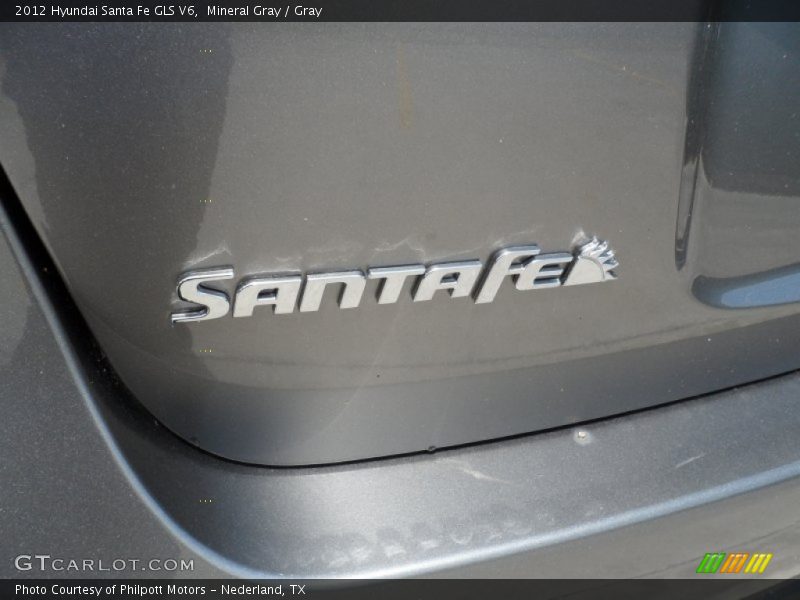 Mineral Gray / Gray 2012 Hyundai Santa Fe GLS V6