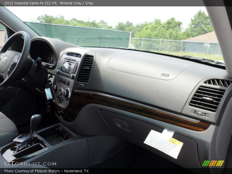 Mineral Gray / Gray 2012 Hyundai Santa Fe GLS V6