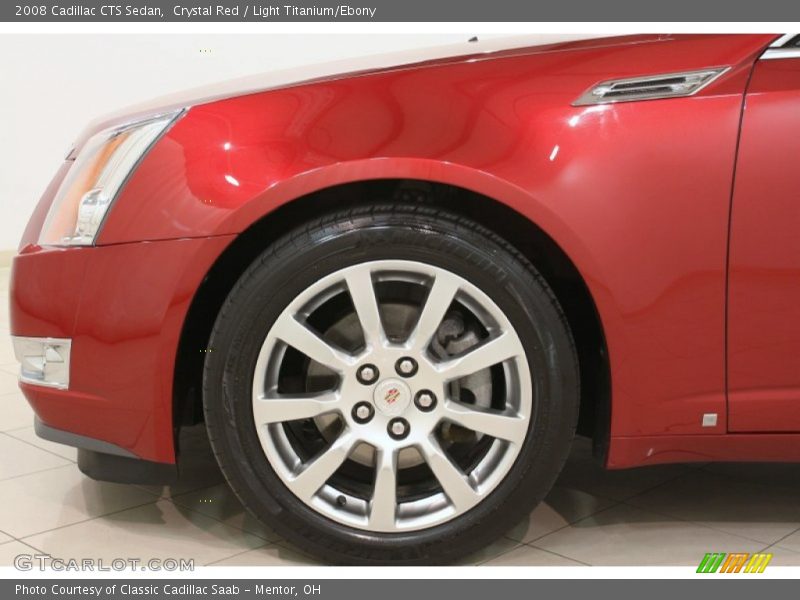 Crystal Red / Light Titanium/Ebony 2008 Cadillac CTS Sedan