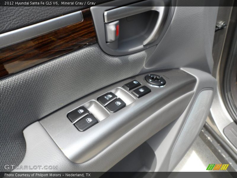 Mineral Gray / Gray 2012 Hyundai Santa Fe GLS V6