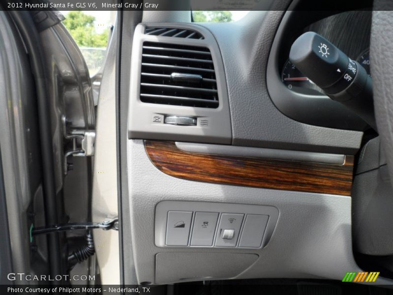 Mineral Gray / Gray 2012 Hyundai Santa Fe GLS V6