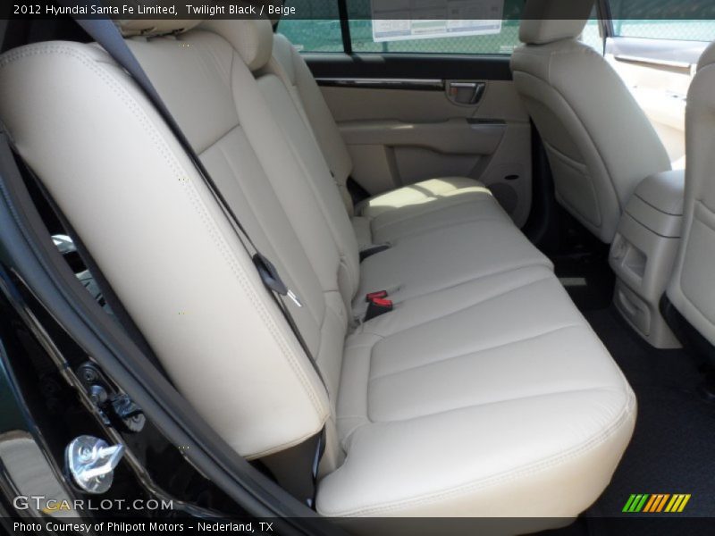Twilight Black / Beige 2012 Hyundai Santa Fe Limited