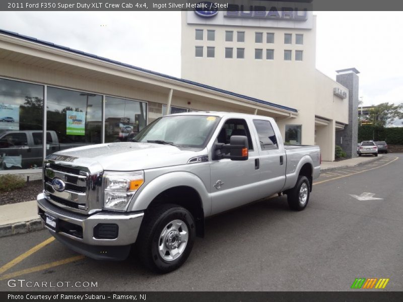 Ingot Silver Metallic / Steel 2011 Ford F350 Super Duty XLT Crew Cab 4x4