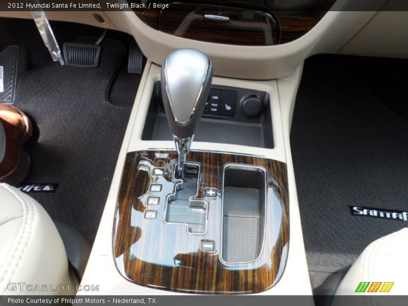 Twilight Black / Beige 2012 Hyundai Santa Fe Limited